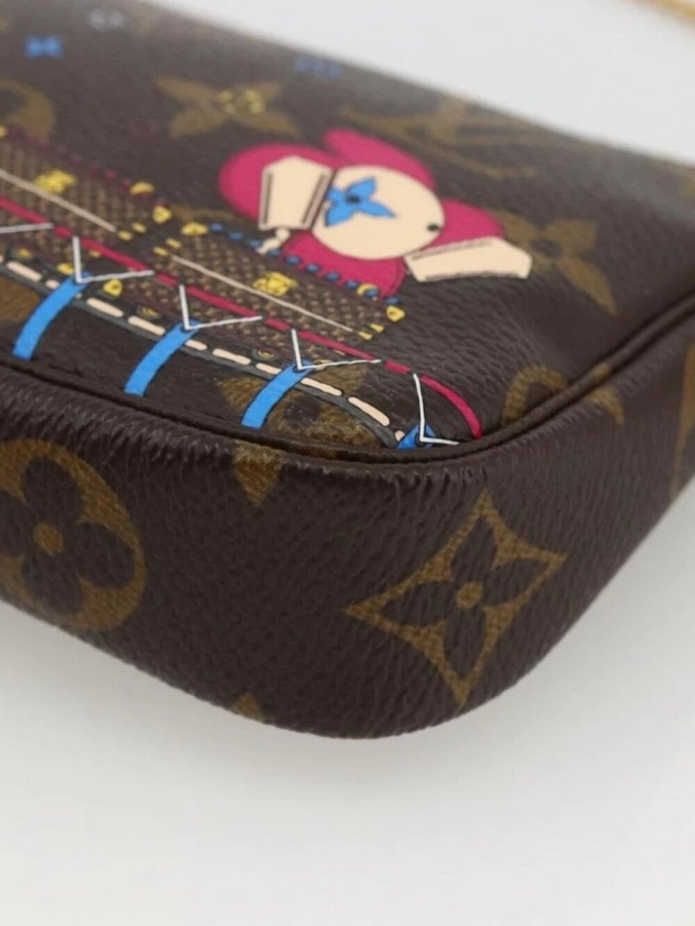 LOUIS VUITTON Monogram Vivienne Mini Pochette Accessoires M81637 Auth 167034SM - Picture 11 of 14
